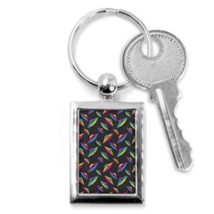 Alien Patterns Vector Graphic Key Chains (rectangle)  by BangZart