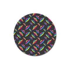 Alien Patterns Vector Graphic Magnet 3  (round) by BangZart