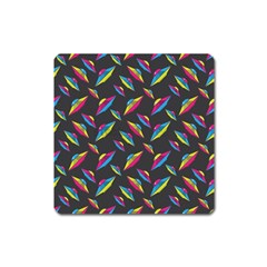 Alien Patterns Vector Graphic Square Magnet by BangZart