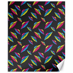 Alien Patterns Vector Graphic Canvas 11  X 14   by BangZart