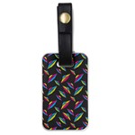 Alien Patterns Vector Graphic Luggage Tags (One Side)  Front