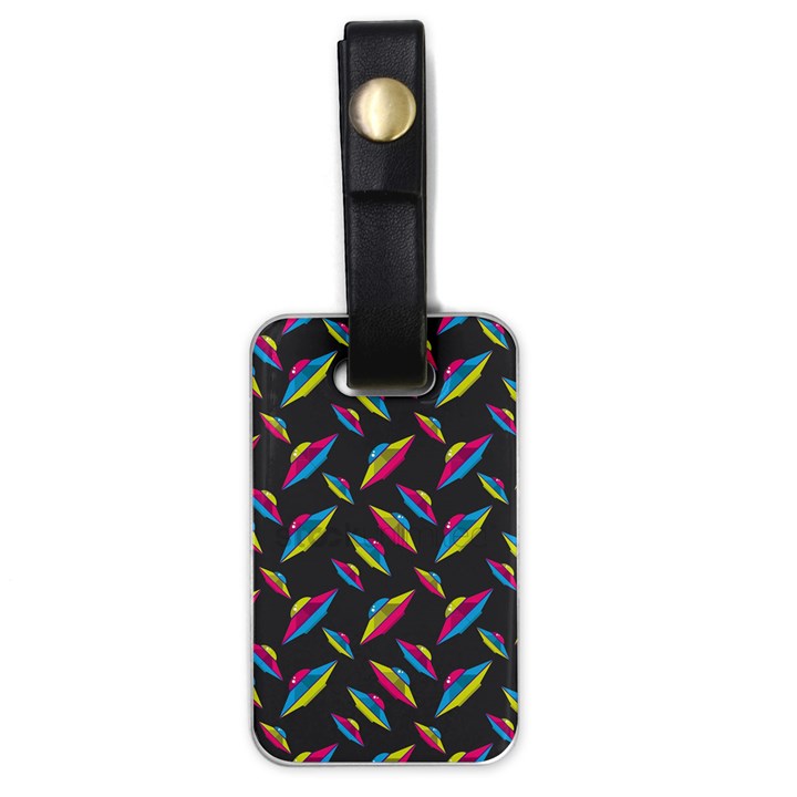 Alien Patterns Vector Graphic Luggage Tags (One Side) 