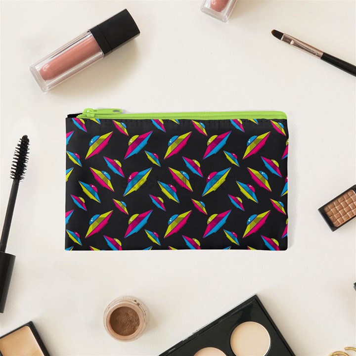 Alien Patterns Vector Graphic Cosmetic Bag (XS)