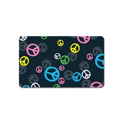 Peace & Love Pattern Magnet (name Card) by BangZart