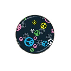 Peace & Love Pattern Hat Clip Ball Marker (4 Pack) by BangZart