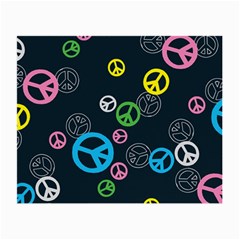 Peace & Love Pattern Small Glasses Cloth (2-side) by BangZart