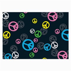 Peace & Love Pattern Large Glasses Cloth by BangZart