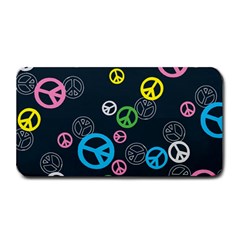 Peace & Love Pattern Medium Bar Mats by BangZart