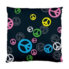 Peace & Love Pattern Standard Cushion Case (two Sides) by BangZart