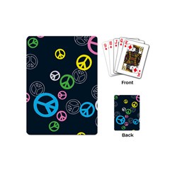 Peace & Love Pattern Playing Cards (mini)  by BangZart