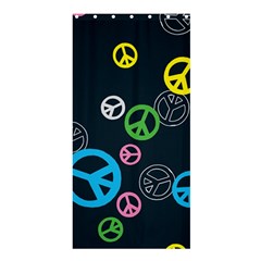 Peace & Love Pattern Shower Curtain 36  X 72  (stall)  by BangZart