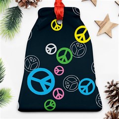 Peace & Love Pattern Ornament (bell) by BangZart