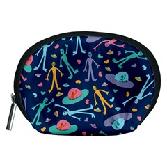 Alien Pattern Blue Accessory Pouches (medium)  by BangZart