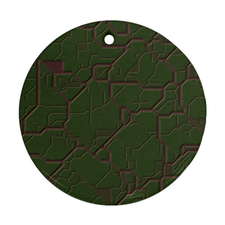 Alien Wires Texture Ornament (Round)