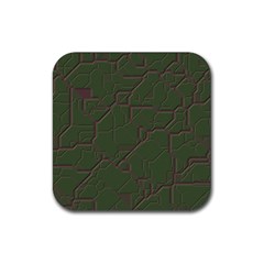 Alien Wires Texture Rubber Coaster (square)  by BangZart