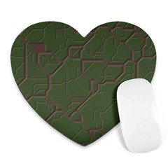 Alien Wires Texture Heart Mousepads by BangZart