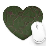 Alien Wires Texture Heart Mousepads Front