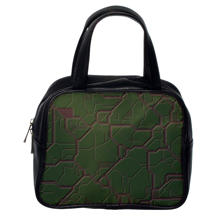 Alien Wires Texture Classic Handbags (One Side)