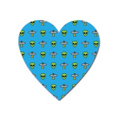 Alien Pattern Heart Magnet by BangZart