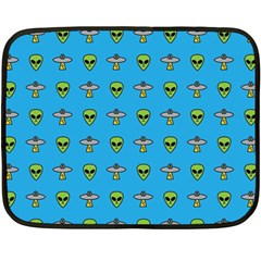 Alien Pattern Double Sided Fleece Blanket (mini)  by BangZart