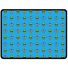 Alien Pattern Double Sided Fleece Blanket (large)  by BangZart