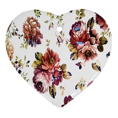 Texture Pattern Fabric Design Ornament (heart)