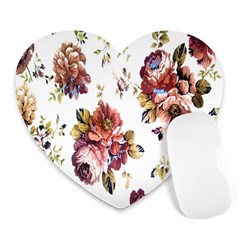 Texture Pattern Fabric Design Heart Mousepads by BangZart