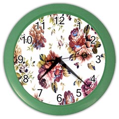 Texture Pattern Fabric Design Color Wall Clocks by BangZart