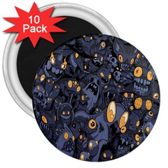 Monster Cover Pattern 3  Magnets (10 Pack)  by BangZart