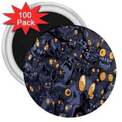 Monster Cover Pattern 3  Magnets (100 Pack) by BangZart