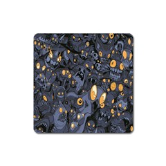 Monster Cover Pattern Square Magnet by BangZart