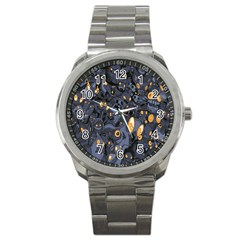 Monster Cover Pattern Sport Metal Watch by BangZart