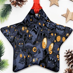 Monster Cover Pattern Star Ornament (two Sides) by BangZart