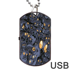 Monster Cover Pattern Dog Tag Usb Flash (one Side) by BangZart