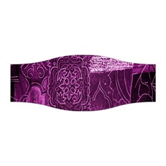 Purple Background Patchwork Flowers Stretchable Headband by BangZart