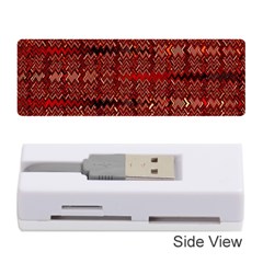 Rust Red Zig Zag Pattern Memory Card Reader (stick)  by BangZart