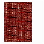 Rust Red Zig Zag Pattern Small Garden Flag (Two Sides) Front