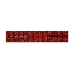 Rust Red Zig Zag Pattern Flano Scarf (mini) by BangZart