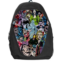 Vintage Horror Collage Pattern Backpack Bag by BangZart