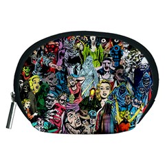 Vintage Horror Collage Pattern Accessory Pouches (medium)  by BangZart