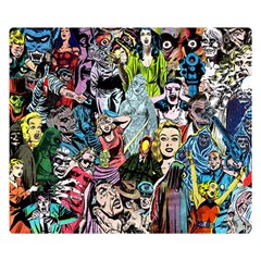 Vintage Horror Collage Pattern Double Sided Flano Blanket (small)  by BangZart