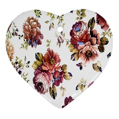 Texture Pattern Fabric Design Ornament (heart)