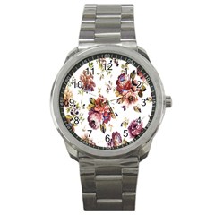 Texture Pattern Fabric Design Sport Metal Watch by BangZart