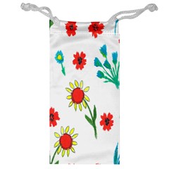 Flowers Fabric Design Jewelry Bag by BangZart