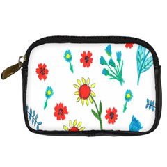 Flowers Fabric Design Digital Camera Cases by BangZart