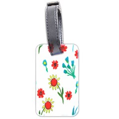 Flowers Fabric Design Luggage Tags (two Sides) by BangZart