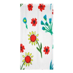 Flowers Fabric Design Shower Curtain 36  X 72  (stall)  by BangZart