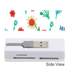 Flowers Fabric Design Memory Card Reader (stick)  by BangZart