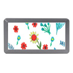 Flowers Fabric Design Memory Card Reader (mini) by BangZart