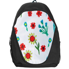 Flowers Fabric Design Backpack Bag by BangZart